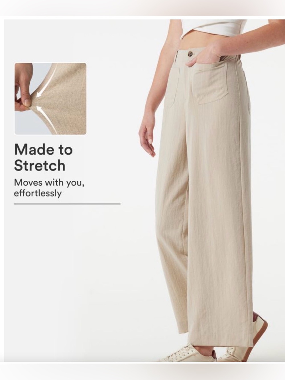 Halara High Waisted Wide Leg Casual Pants